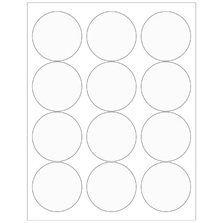 Bsc Preferred 2-1/2'' Clear Circle Laser Labels, 1200PK BUY00019314
